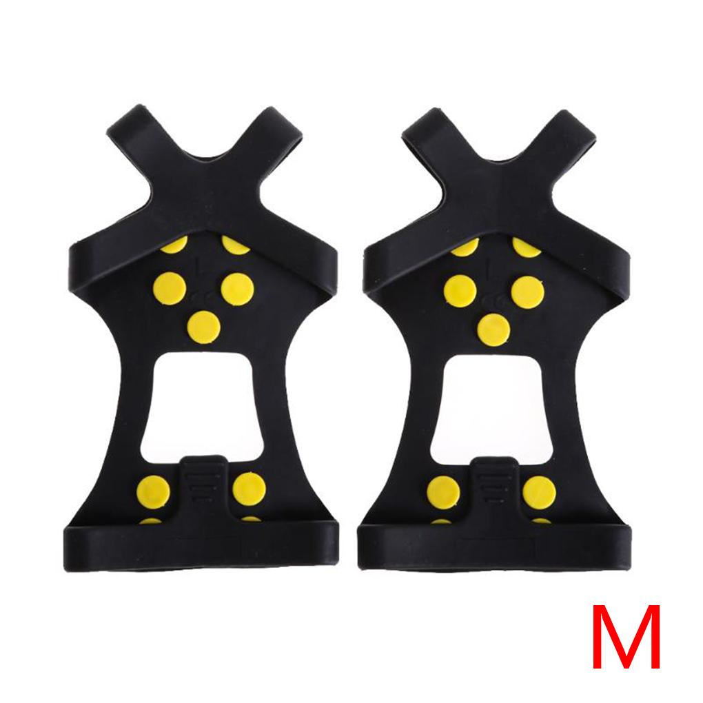 Cleats Anti-Slip Boot Shoes Covers Studded Traction Spike Crampons Snow Ice