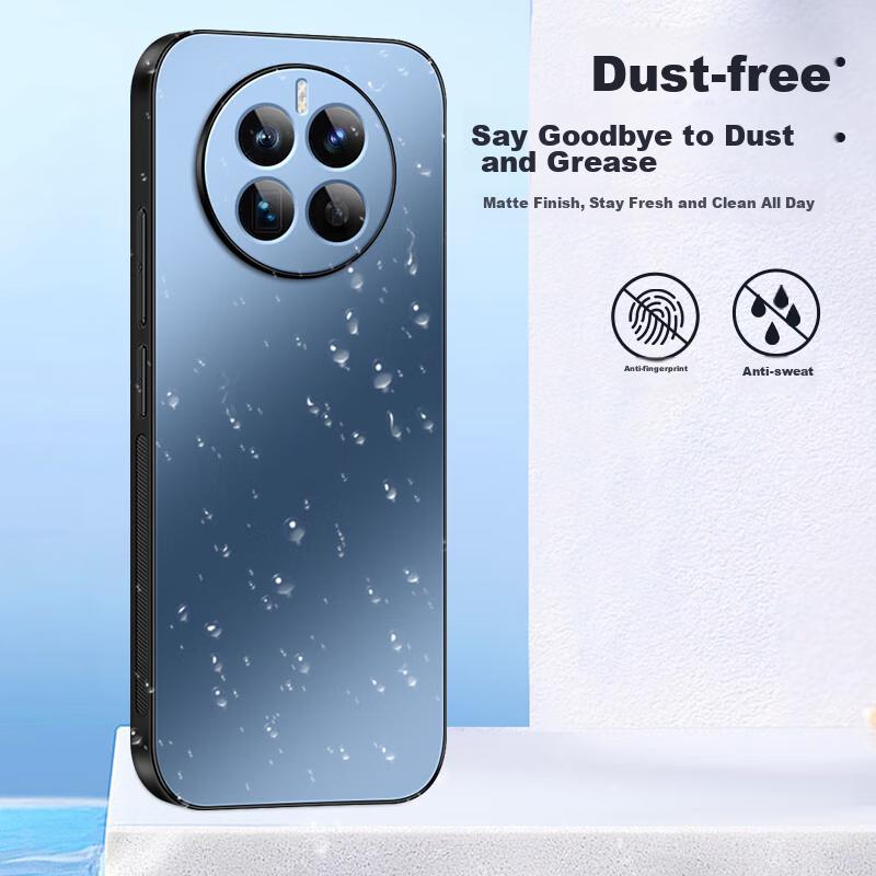 Huawei Mate50 Phone Case, Huawei Mate50e Protective Cover, AG Frosted Full Coverage, Real Machine Feel, Simple Style, Shockproof,n, Graphite Black