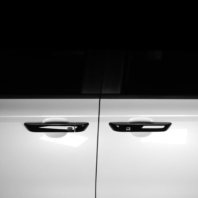 Car Carbon/Black Exterior Outer Door Bowl Trim Strip ABS Material Decoration Accessory For KIA Carnival -2026Left-Hand Drive