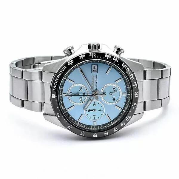 SEIKO SBTR029 Spirit SELECTION Chronograph Stainless Steel Watch Blue 39.8mm
