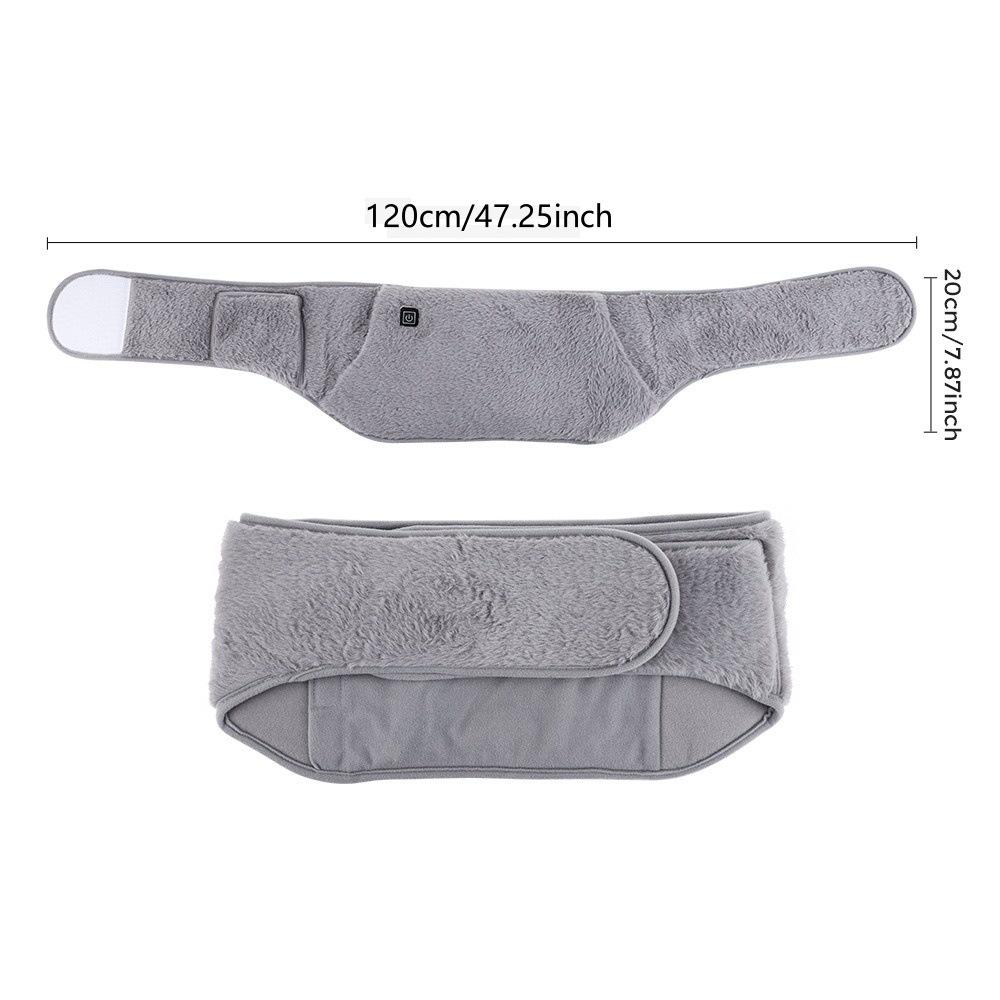 USB Rechargeable Electric Heating Waist and Uterus Warm Belt Massager