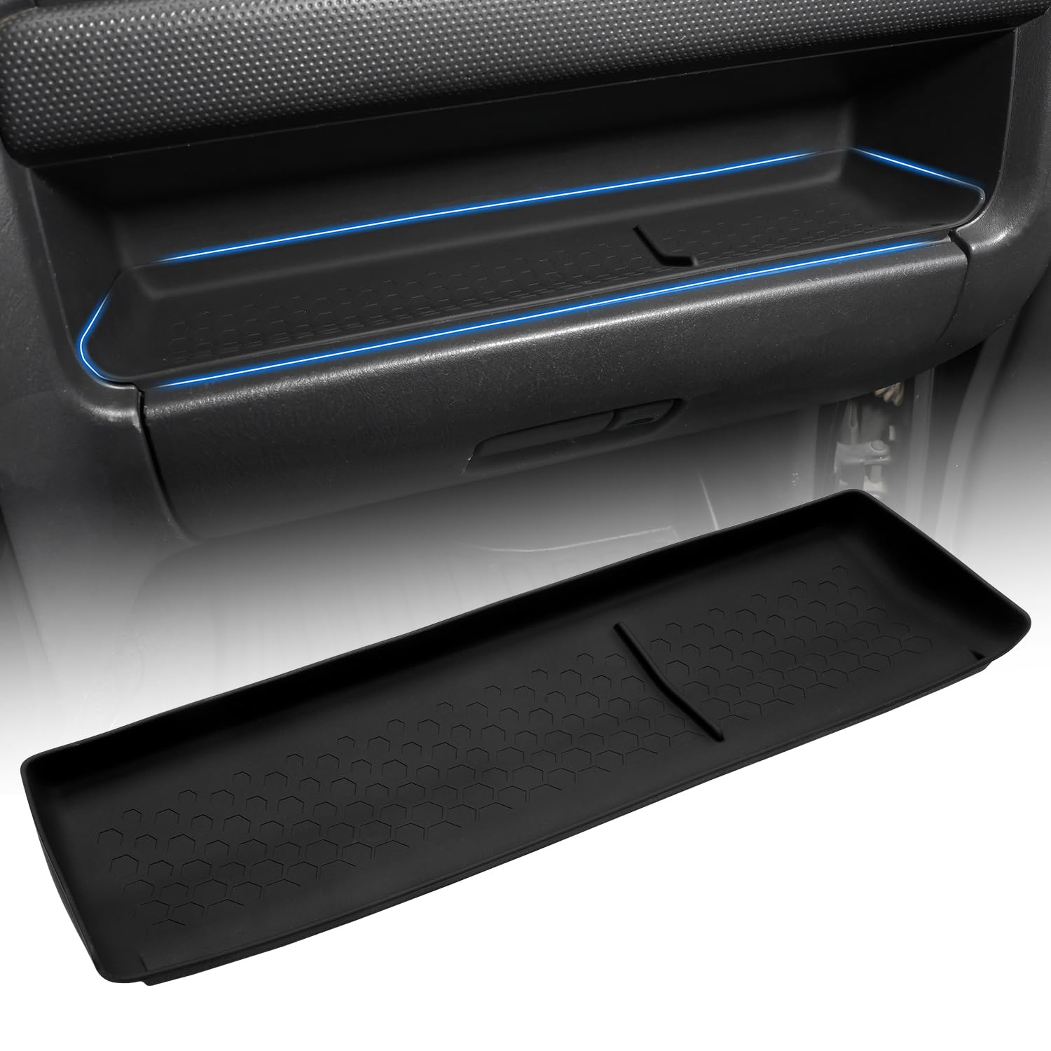 

Mozan Suzuki Jimny Passenger Seat Open Tray Jimny Sierra Instrument Panel Rubber No Interior Accessories JB23W/JB43W Mat, Tray, Mat, Non-Slip, чёрный