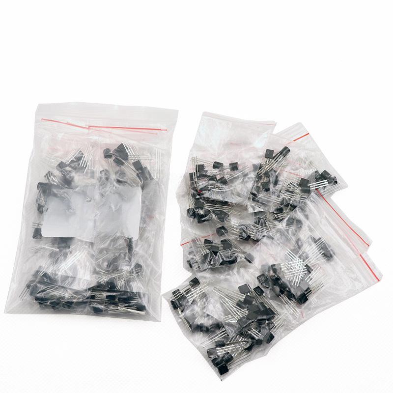 Low Power Transistor Package Set: Includes S9013, S9014, S8050, S8550, and 18 Others (10 Pieces Each).