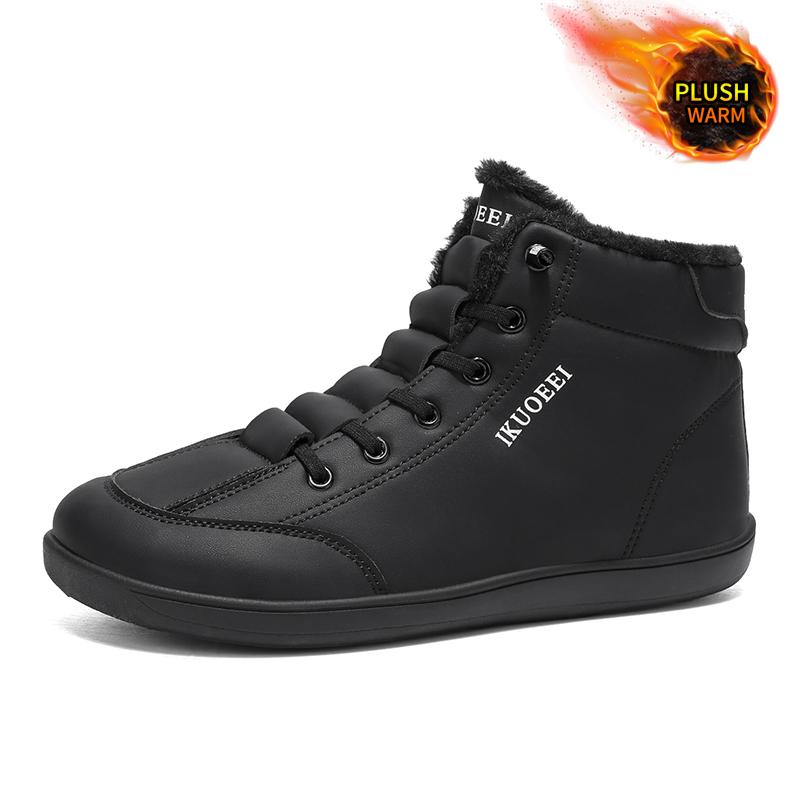 

Зимние ботинки для мужчин, сохраняющие тепло, хлопковая обувь, походная обувь, плюшевые теплые высокие ботинки, мужские кроссовки 39