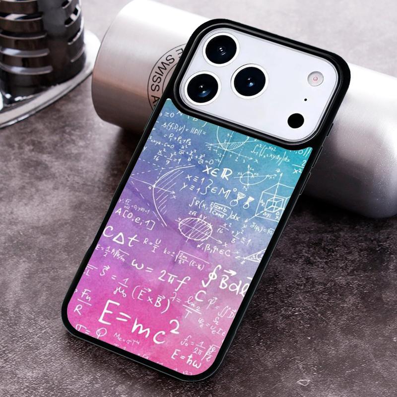 Physics Math Formula Equation soft Phone Case for iPhone 17 16 15 Pro Max Air 14 13 12 11 Plus Shockproof Capa Cover