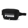 Puma Plus Waist Bag Ii Sports Leisure Zipper Closure Polyester Sports Bag Unisex Waist Bag Black 075751-01