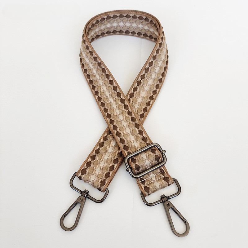 Plaid Women's Bag Webbing Simple Fashion Backpack Strap Widened and Thickened Wear-resistant Tote Bag Strap Bag Accessories