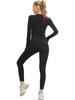 Sillictor Sports Underwear Long Sleeve Undershirt and Long Compression and Women's Set, Fleece-Lined Tights, Wear, Breathable, Quick-Drying, Warm,