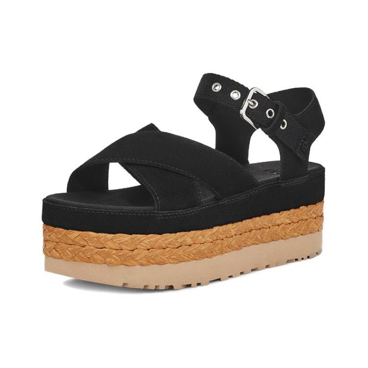 

New UGG Aubrey Ankle Sandal Black Women s 1152711-BLK 40