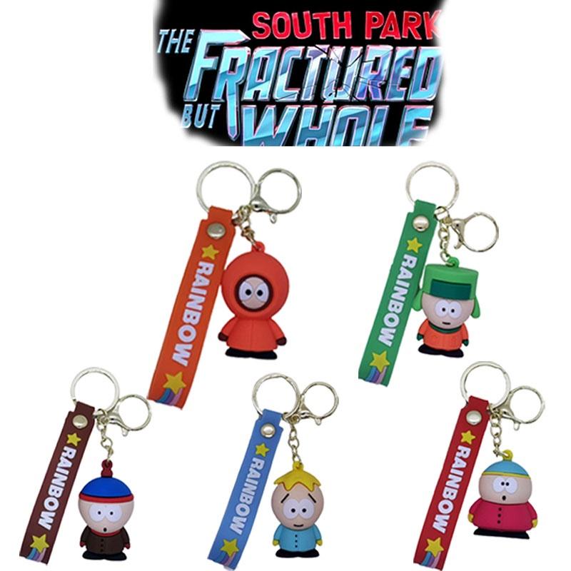 South Park Cartoon Schlüsselanhänger Pvc Anhänger Tasche Autoschlüsselanhänger Kreatives Niedliches Charakter Accessoire