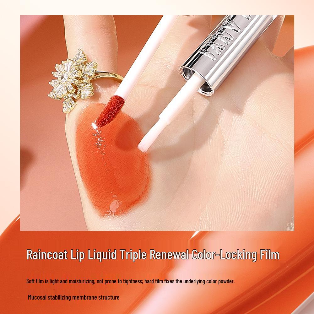 Lan Yi Essence Waterproof Lip Gloss - Non-Fading, Non-Stick, Celebrity-Favored Lip Protection.