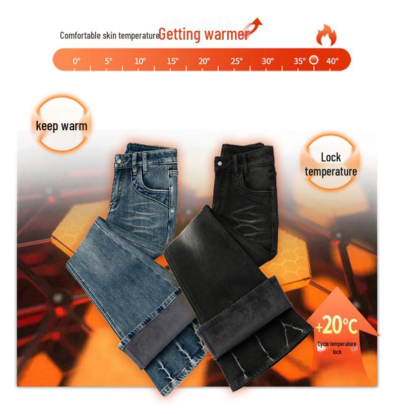 2025 Herbst Retro Distressed Stretch Schlagjeans