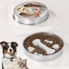 Slow Feeder Dog Bowl Fun Bloat Stop Pet Bowl for Fast Eater,Slows Down Pet Eating Stainless Steels Dog Food Bowls