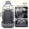 2022 New Cartoon Leather Ice Silk Car Seat Cushion Set, Four Seasons