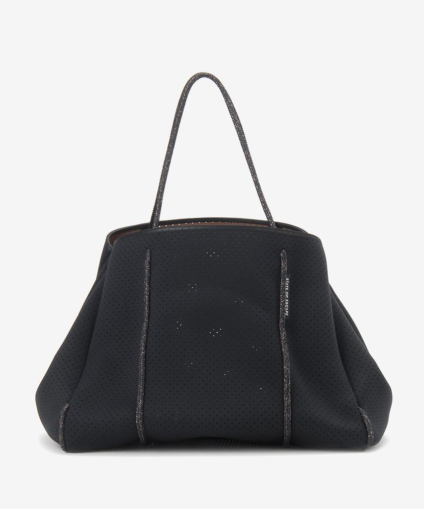 State of Escape ESCAPE CARRYALL Tote Bag, Women's, BLACK/SADDLE [Used]