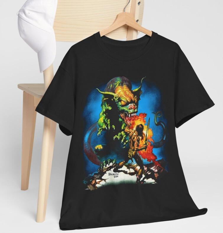 Vintage 1986 Boris Vallejo Black TShirt M