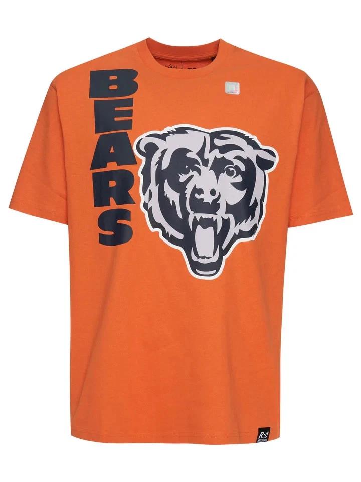 

NFL Bears Oversized Orange 100% Cotton T-shirt Mens Tees Top 4XL