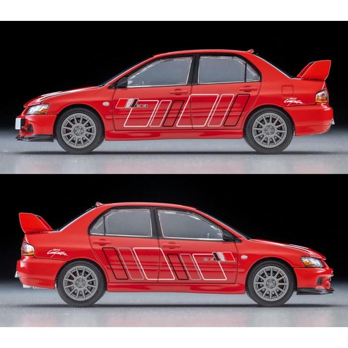 TOMYTEC Tomica Limited Vintage Neo 1/64 LV-N349c Mitsubishi Lancer GSR Evolution IX MR Rally Art Edition Red 2006
