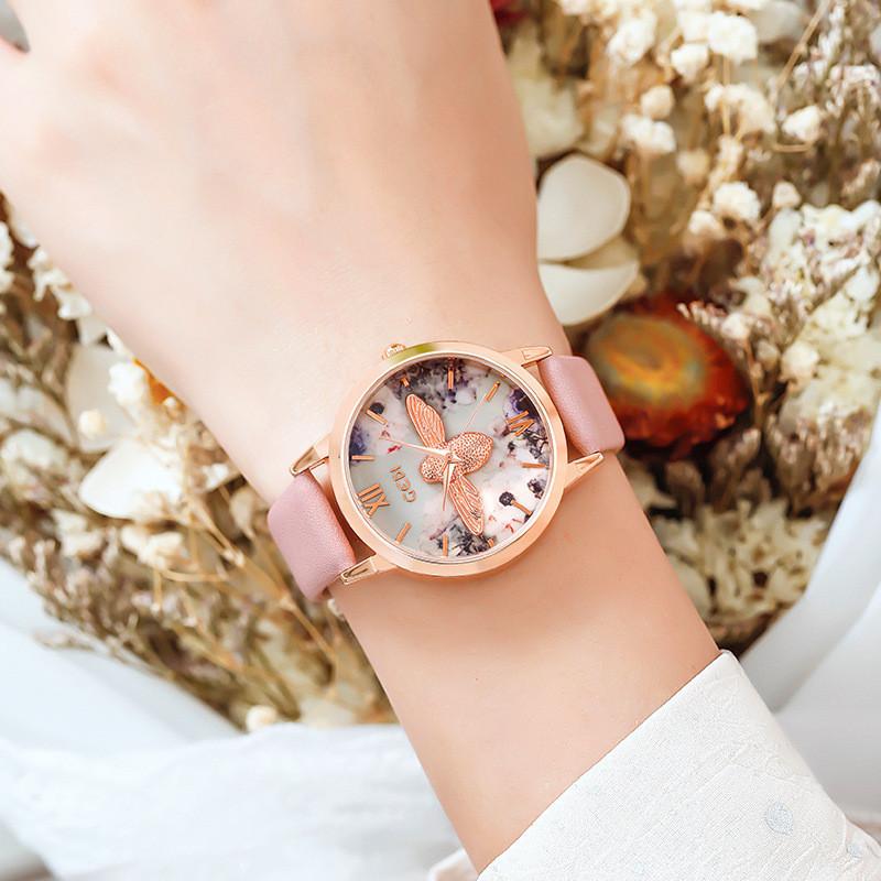 Gedi Rose Gold Ladies Watch With Quartz Movement And Water Resistance For Casual Wear