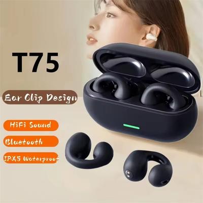 T75 TWS Touch Control Wireless Headphones Bluetooth Earphones Sport Earbuds Music Headset For Phones