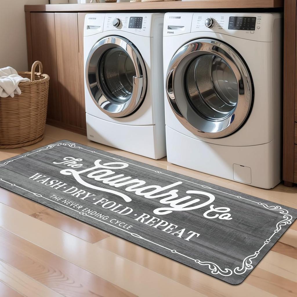 VIKAMA American-Style Kitchen Carpet Laundry Room Non-Slip Floor Mat Hallway Bedroom Long Strip Carpet Home Decoration