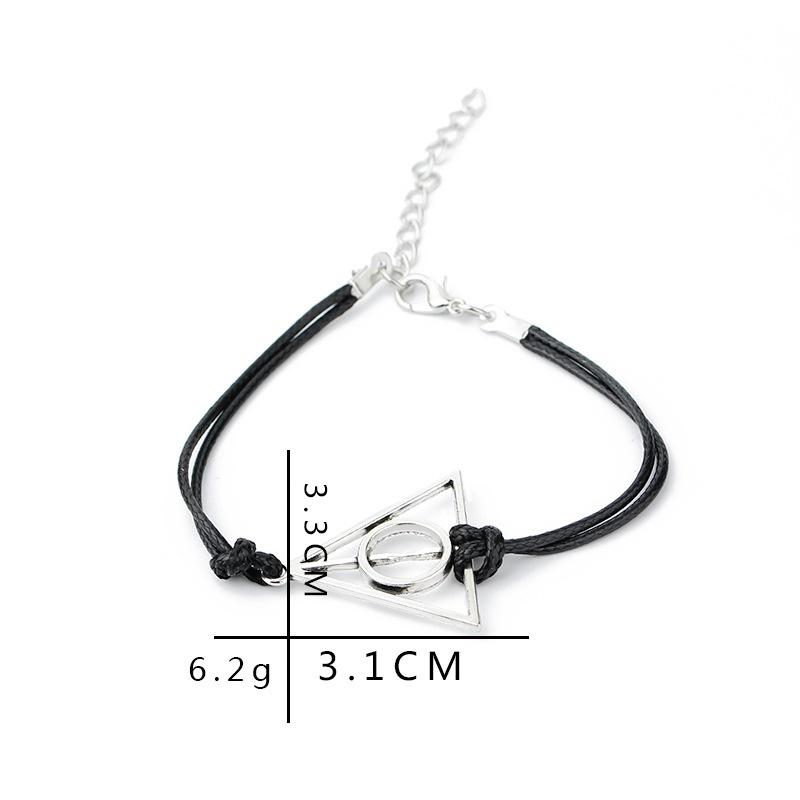 Pulsera Infinity Black Hallows Wing Dream Infinity Pulsera Inspirada Encantos Brazaletes
