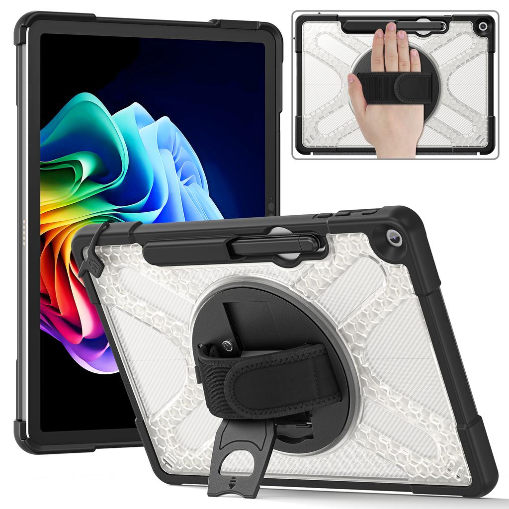 Hybrid Case for Microsoft Surface Pro 12.0 Inch 2025 3-Layers Protection Heavy Duty Cover with Hand Strap,Pen Slot Shockproof