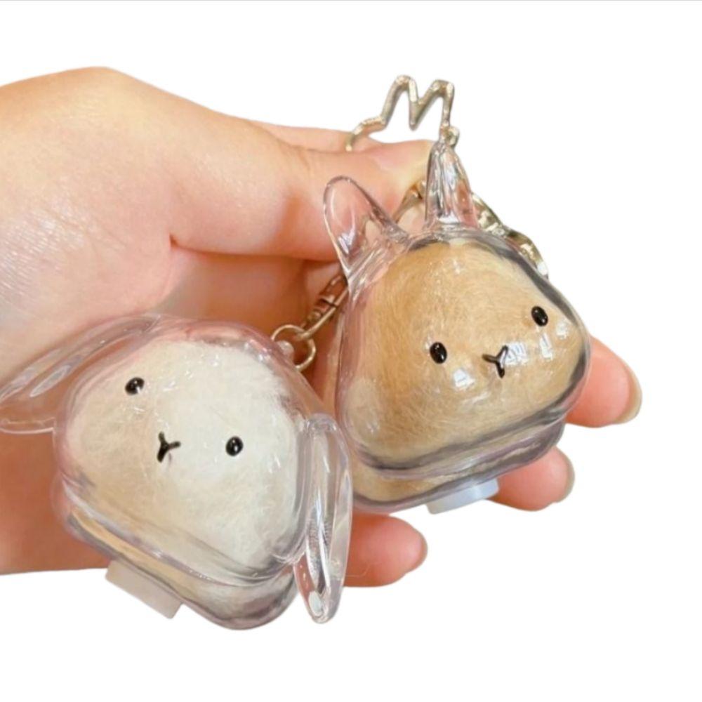 Hair Container Rabbit Hair Collector Transparent Rabbit Hair Storage Box  Jewelry Gifts