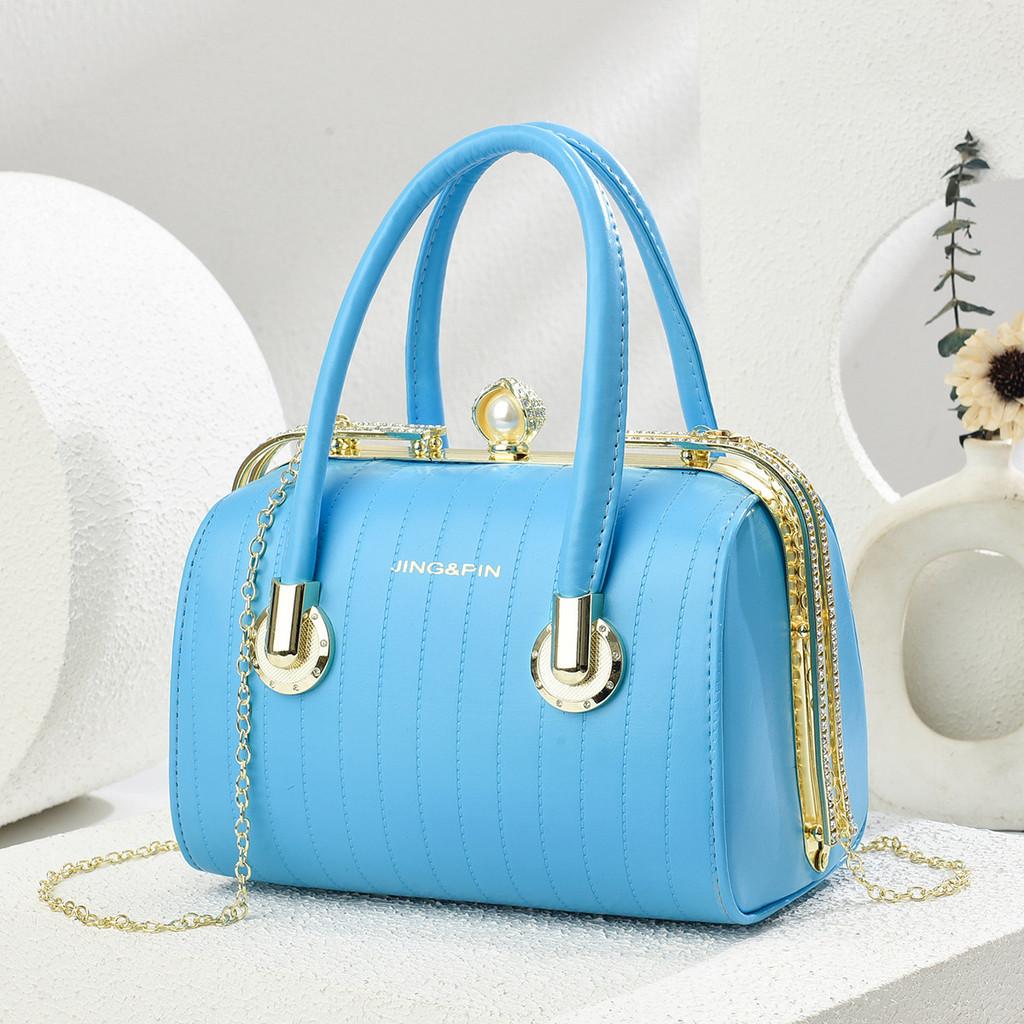 Pu Mini Square Bag With Stitching For Daily Urban Style Fashion Accessory