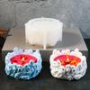 Unique Candle Holder Molds Crafting Molds Skull Shape Candle Base Moulds Silicone Texture for Crafting Candlesticks