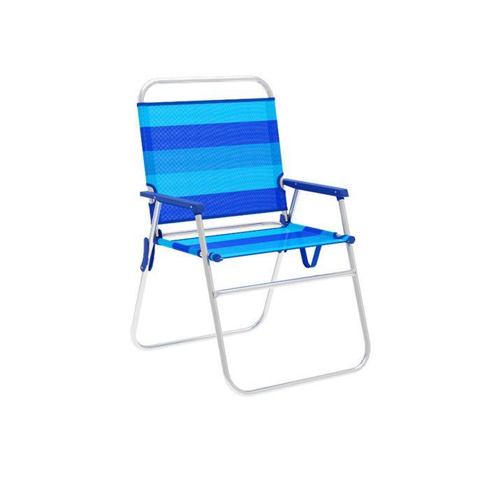 Chaise Pliante - Marbueno - Mutibleu - Aluminium - Bleu - Résistante