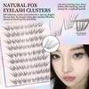 Fox-Eye Lash Extensions Natural Style Artificial Eyelashes for Women Black C Curl