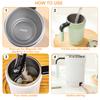 380ML Automatic Stirring Cup Rechargeable Electric Self Mixing Coffee Mug Portable Tea Milk Drinking Cup Rotating Magnetic Tools
