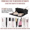 2-In-1 Hair Tools Travel Bag For Flat Irons, Straighteners, Curling Iron, And Haircare Accessories, With Interior Pockets