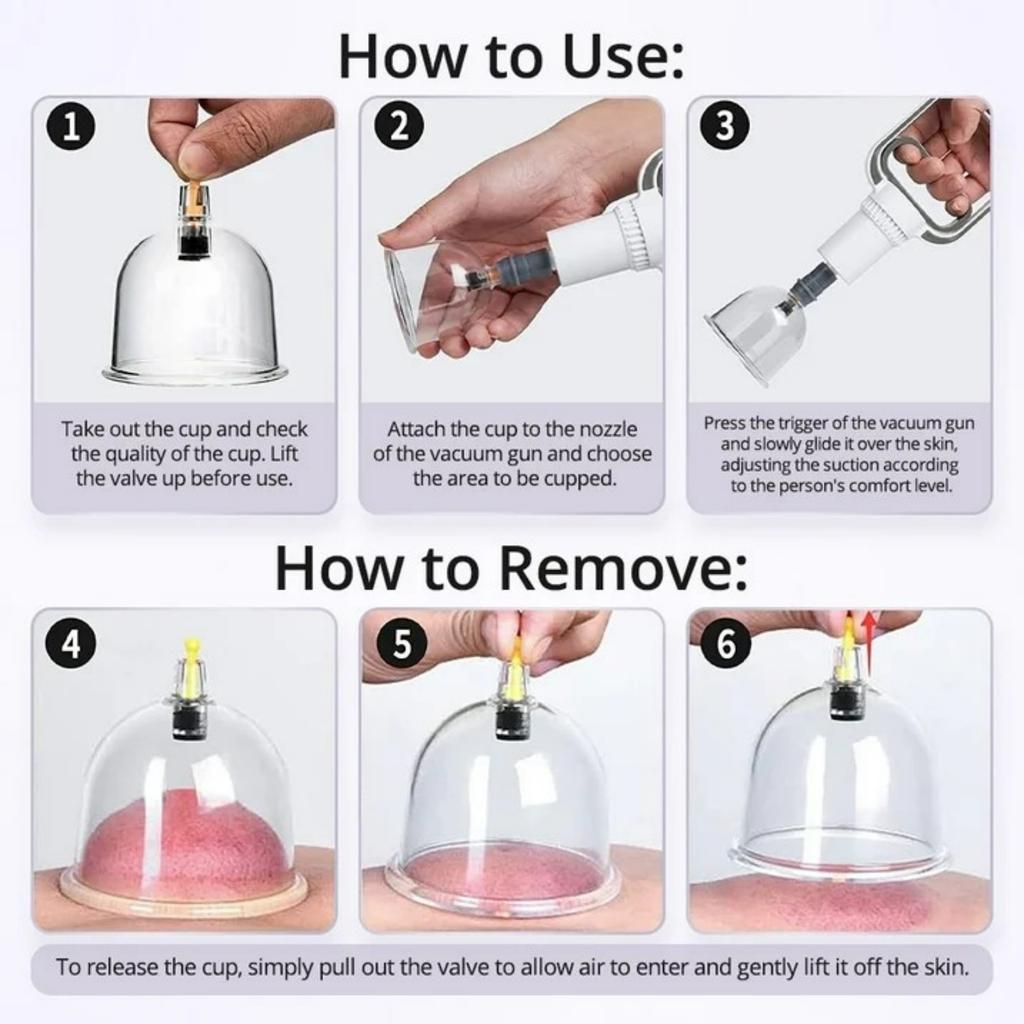 12/22 Cups Cupping Set for Massage Chinese Cupping Kit with Hand Pump Suction Cup Set High-quality Vacuum Cupper