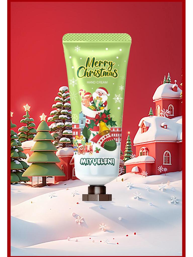MIYUELENI English Christmas Hand Cream 20g - Refreshing & Moisturizing Mini Tube