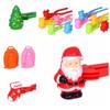 Santa Clau Christmas Tree Snowball Maker Clips Snow Sand Ball Making Molds  Kids Children