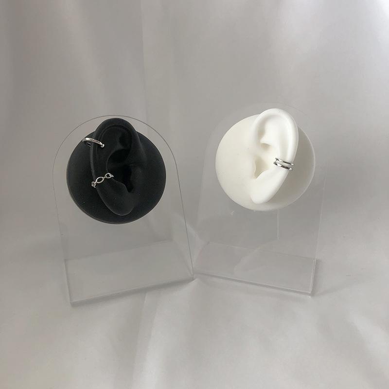 Silicone Ear Model Earrings Jewelry Display Props Earrings Stud Earrings Organizer Display Stand and Packaging