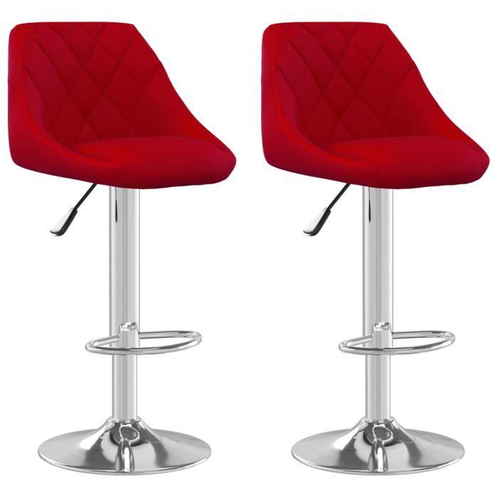VidaXL Lot de 2 Tabourets de Bar, Chaise de Pub, Siège de Bistrot, Meuble de Salle à Manger Cuisine Salon Maison Intérieur, 335311