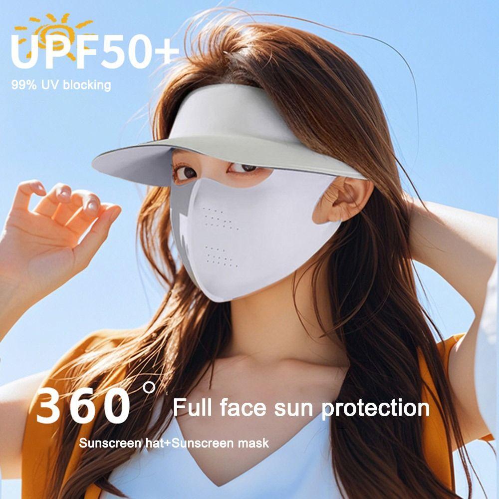 Full Face Ice Silk Face Mask 3D Breathable Face Cover Unisex Cycling Face Mask  Summer