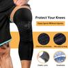 1 Stück Atmungsaktives Schweißabsorbierendes Basketball-Kniepolster Wabenförmige Stoßfeste Ellbogenstütze Lange Beinmanschetten Kniebandage Fußball Sport G
