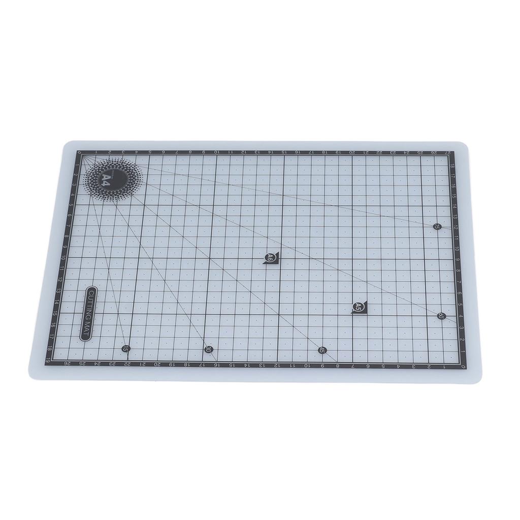 A4 Cutting Pad Self Healing Accurate Scales Semitransparent Double Sided PVC Cutting Mat for Sewing