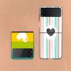 Rainbow Gradient Love Coque For Samsung Z Flip7 6 Galaxy Case Shockproof Z Flip5 Z Flip3 4 5G Hard Cover Phone TPU PC Hard Fund