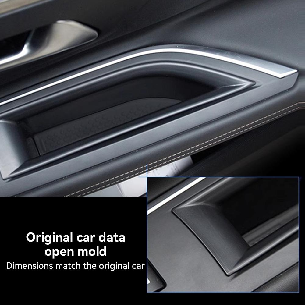 2 st Bil Dörrhandtag Armstöd Förvaringsorganisatör Låda Behållare Hållare Fack Biltillbehör För Peugeot 3008 3008GT 4008 5008 2016-2020
