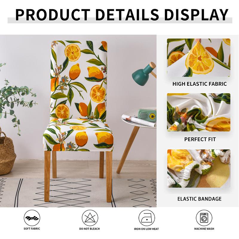 Dining Chair Slipcover,High Stretch Removable Washable Chair Seat Protector Cover for Home Party Kitchen Hotel Wedding Ceremony