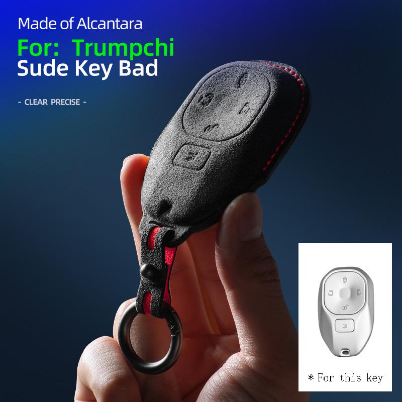 Leather Car Key Case Bag For GAC Trumpchi GS4 GM8 GA3 GA6 SGS7 GA4 GS5 GS3 Legend GS8 Empow J11 J12 J13 J14 J15 J16 Accessories