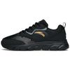 Low Top Casual Running Shoes Men's Black Gray Gold Sneakers 912145573-3
