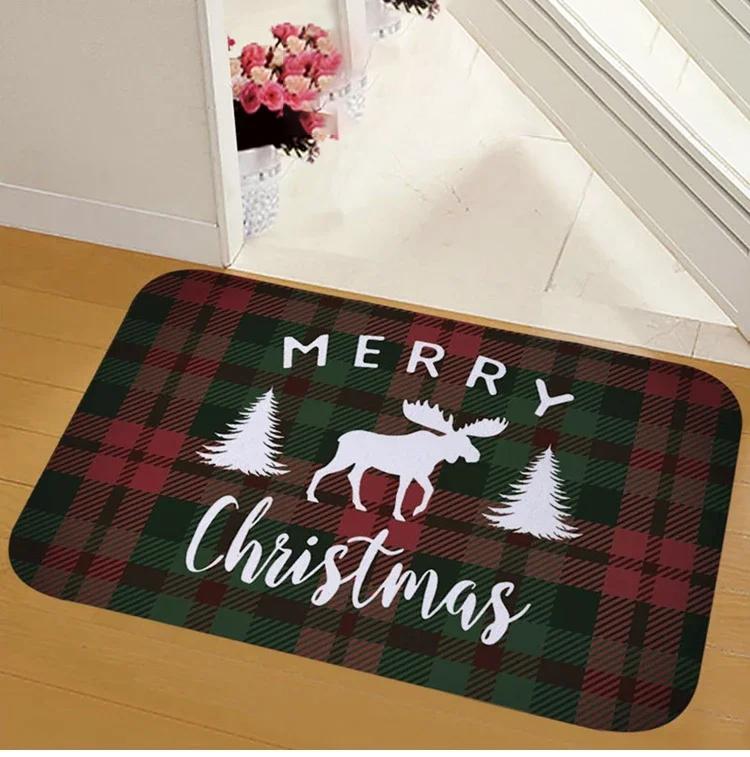 Christmas Door Mat Santa Claus Outdoor Carpet Merry Christmas Decorations Home  Navidad Xmas Ornament New Year 2026 Decoration