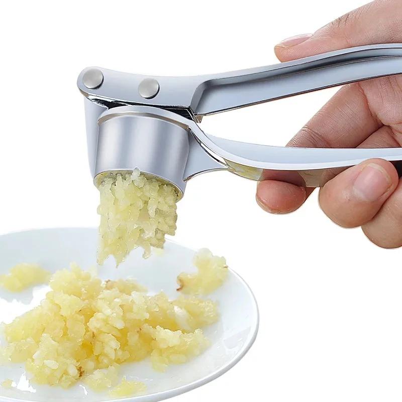 Garlic Press Crusher Mincer Kitchen Spaces Food Grade Stainless Steel Garlic Smasher Squeezer Manual Press Grinding Tool Kitchen Spaces Accessories