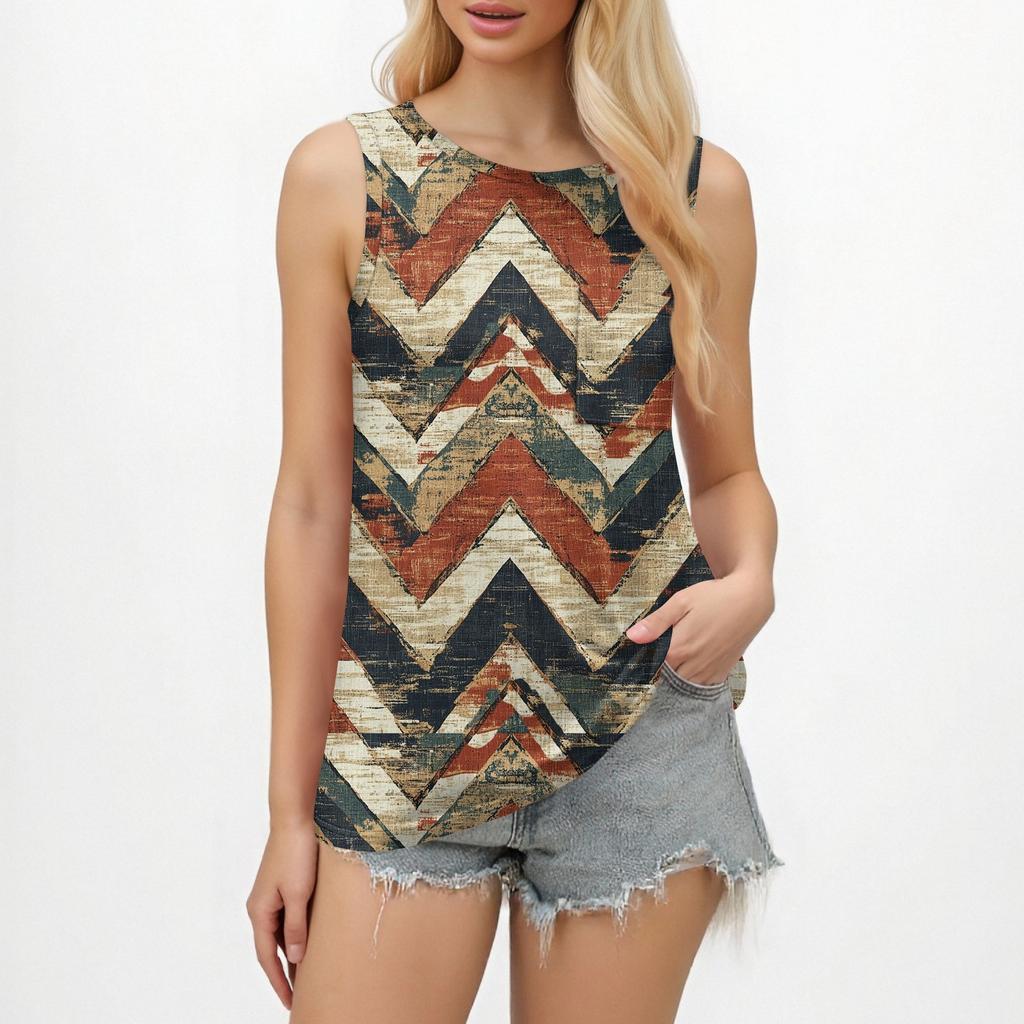 Women's Tank Tops 2025 Loose Fit High Neck Summer Top Dressy Casual Sleeveless Shirts With Pocket